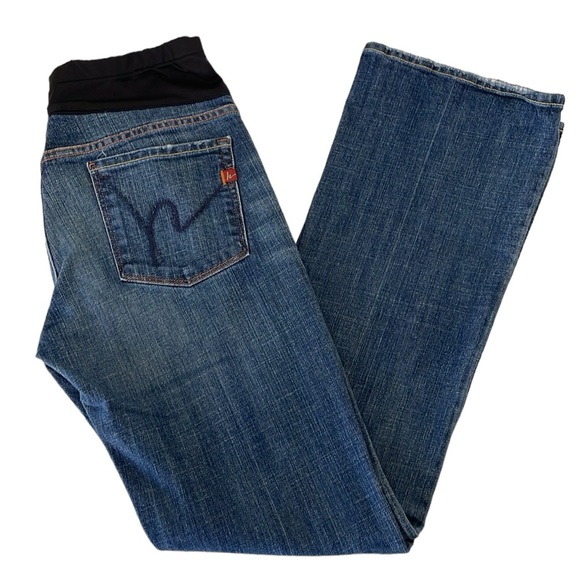 Citizens‎ of Humanity maternity Size 30 blue jeans. Bottom boot cut / flare. - Picture 1 of 10